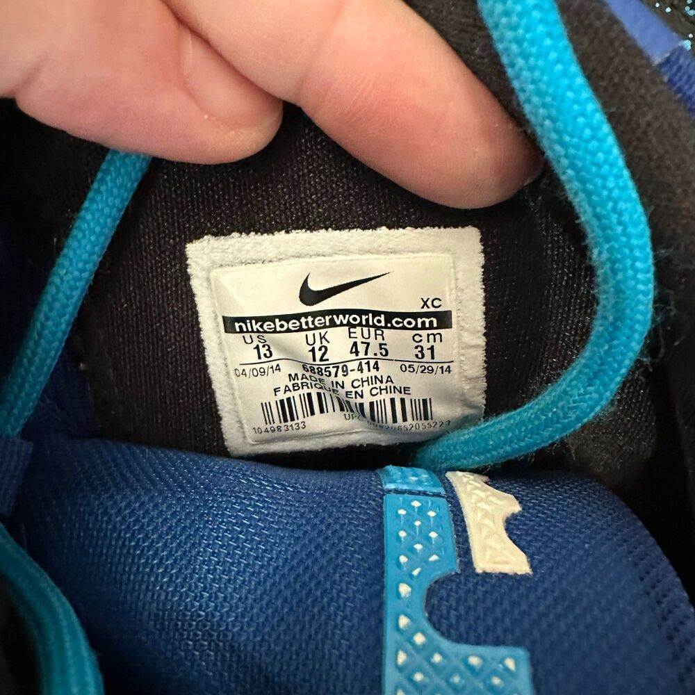 Nike LeBron Soldier Blue/Black Speckle Basketball Shoes | Men’s 13 - Picture 6 of 8